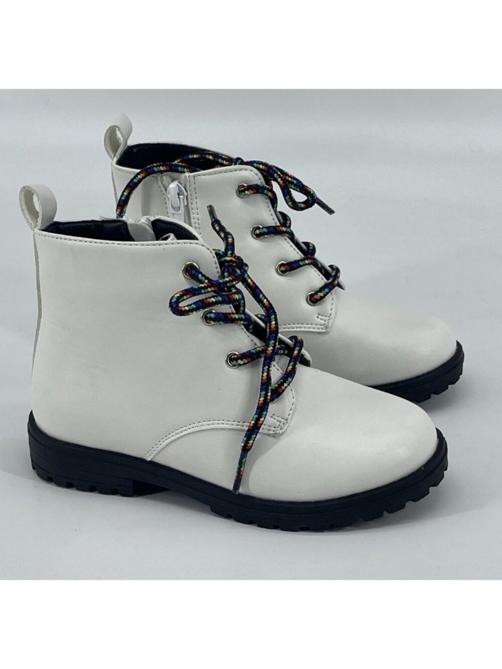 Tucker + Tate Kenna White Ankle Boots Toddler Girls Size 10 M
